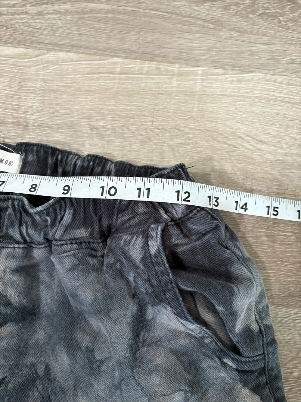Almost Famous Tie-Dye Cargo Joggers - Gray & Black